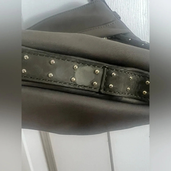 MZ Wallace HARLOW CROSSBODY IN Green CLAY with Studded Strap Purse - Picture 9 of 9